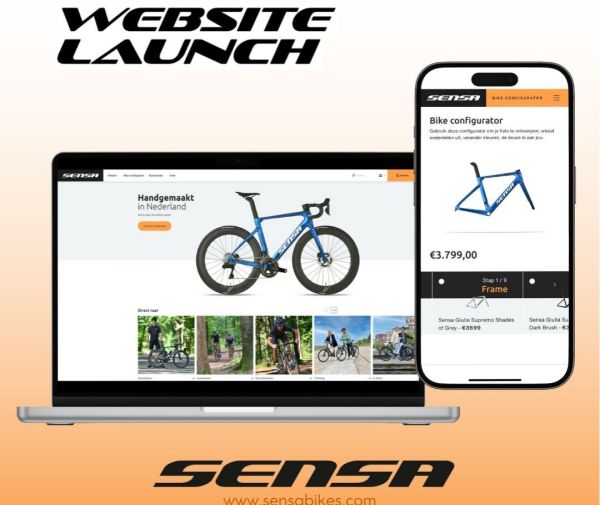 Nieuwe website Sensa & nieuwe Sensa custom bike configurator!